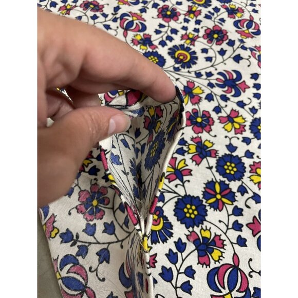 Curtain Panels Mandala Floral Pink Yellow Blue Large Colorful Boho Decor - Picture 9 of 11